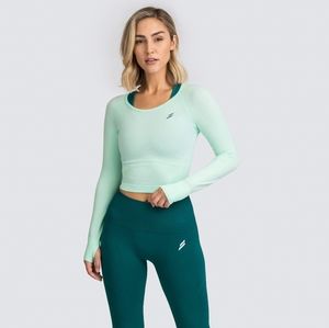 Air Seamless Cropped Longsleeve - Mint